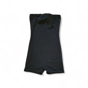 Fashion Nova Black Strapless Romper XS